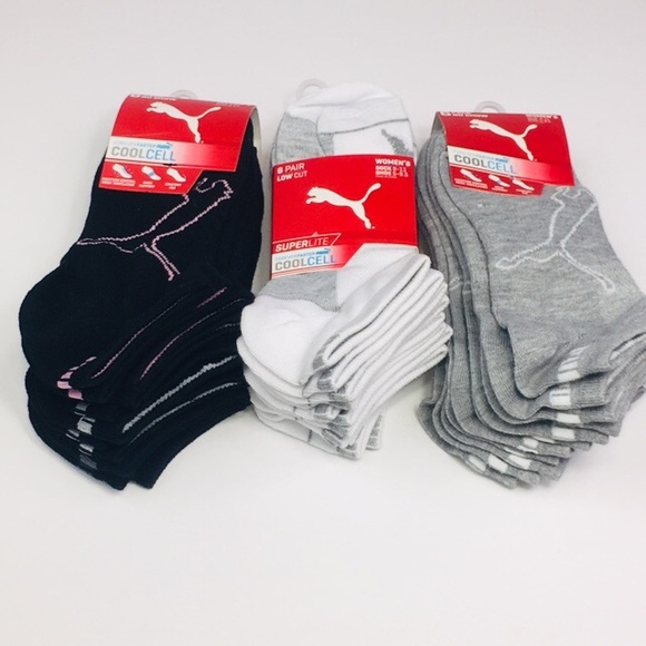 gray puma socks